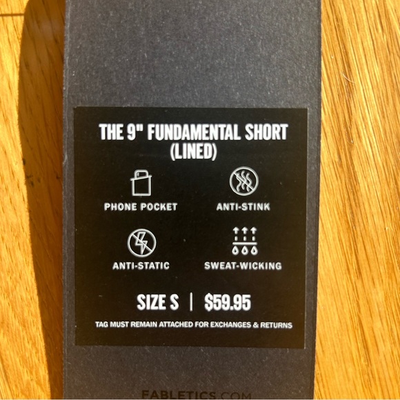 Fabletics Navy “The 9” Fundamental Short (Lined)” - Picture 4 of 5